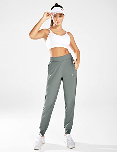 Baleaf Lightweight Athletic Joggers For Women Quick Dry Hiking Pants Workout Running Sweatpants With Pockets Grey Size M #TOP4