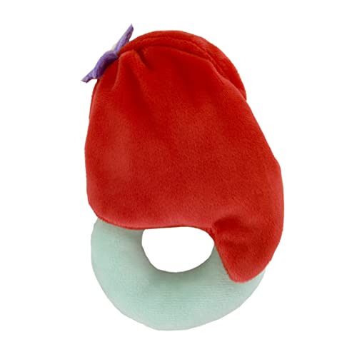 Disney Princess White, Pink, Yellow, And Aqua 2Pk 100% Cotton 44" X 44" Muslin Swaddles With Ariel Plush Rattle #TOP3