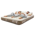 Naturehike 1/2/3 Person Air Mattress with Built-in Air Pump, Self-Inflatable/Self-Deflating Air Mattress for 1/2/3 Person, Comfortable Air Bed for Single Person for Home & Camping with Storage Bag
