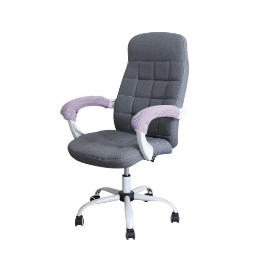 Image of FORCHEER Office Chair Armrest Cover Stretchable Water Resistant Spandex Stretch Jacquard Computer Office Chair Arm Pad Covers Chair Slipcover for Desk Chairs Arm 2P-Purple
