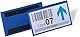 Durable Etikettentasche (150 x 67 mm) Packung à 50 Stück, blau, 174207