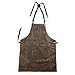 SLSFJLKJ Tela Cerata ad Olio con Grembiule in Pelle Grembiule da Giardinaggio Grembiule da Giardino Strumento Grembiule da Barbecue (Color : Dark Coffee, Size : 60x80cm)