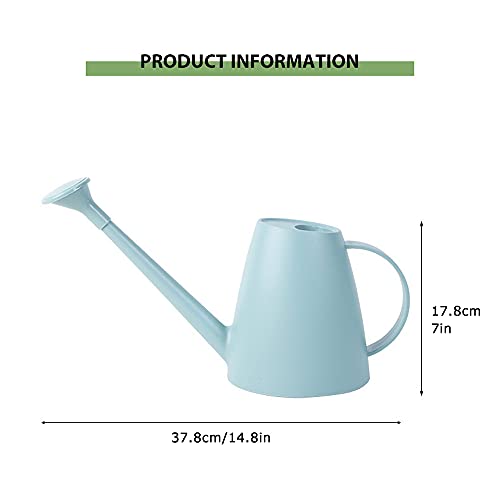 Bncxdc Moderne gieter, kleine, gieter voor kamerplanten, 1800 ml, lange uitloop, gemakkelijk te gieten gieter met afneembare douchekop, kleine gieter voor binnen, buitenplanten, tuin, bloem, bonsai - Afbeelding 3