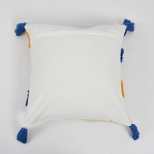 Image of TIB Premium Boho Decorative Throw Cushion Covers, 16 x 16 cm, Set of 2, Cotton. (Multi Abstract)-230 TC