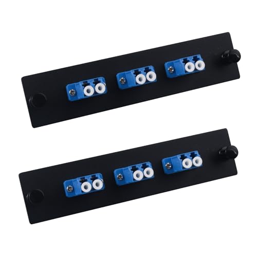 Panneau de brassage fibre avec adaptateurs LC duplex pour haute performance