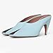 Fuazuzu Patent Leather Open Toe Stiletto High Heeled Peep Sandals for Women,Women's Open Pointed Toe Minimalist Solid Colors Pumps Raffia Sandals Mules Fashion Slip-on Backless Heels Prom Party Date Daily Comfortable Casual Dress Office Summer Shoes