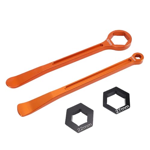 Levier de pneu moto avec clé d'essieu 32mm pour démonter