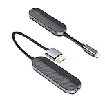 iShare Pro Wireless HDMI Transmitter & Receiver Kit, TikTok's Choice for Lag-Free Gaming & HDCP 2.2 for Netflix/Disney+, USB-C to HDMI for iPhone 15/16/17, iPad, MacBook