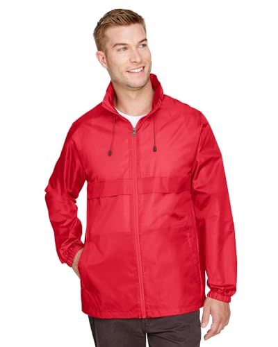 Team 365 Adult Zone Protect Lightweight Jacket, Sport RED, Large