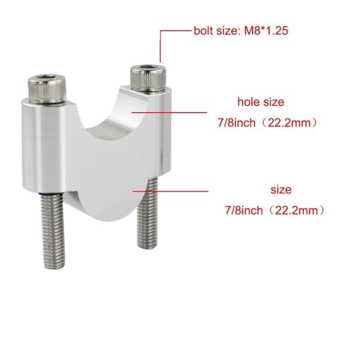 Elevadores manillar motocicleta F800S F650GS accesorios moto manillar 22mm 7/8 5