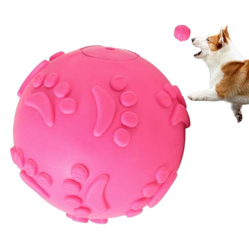 Hundeball- 40 g Latex Quietschendes Kauspielzeug | Interaktiver Zahnungsspielball, elastisches Klangtrainingsspielzeug, aggressive Kauer Entlastungsaktivität, Zahnen Welpenverhaltenstraining-5