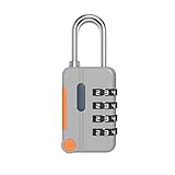 Couleur : noir gris NEWNANSerrure À Mot De Passe À 4 Chiffres, Combinaison De Valise, Bagage, Code Métallique, Cadenas À Mot De Passe, Antivol De Voyage,Gris