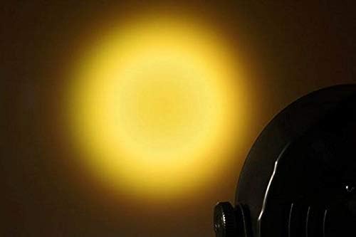 A bright green light beam projected from the SlimPar 64 fixture.