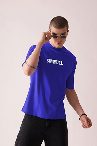 Image of Unisex Cotton T-Shirt from ula 1 Supercar Speed Graphic Print Oversized Fit