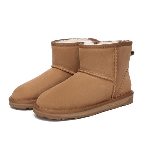 Women Emu Mini Classic Boots Womens Warm Winter Sheepskin Suede Water Resistant Boots, US4