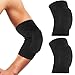 TRUESAGAUSA Elasticated Elbow Pads, Boxing MMA Muay Thai Protection, Unisex (Black, Large)