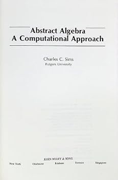 Hardcover Abstract Algebra: A Computational Approach Book