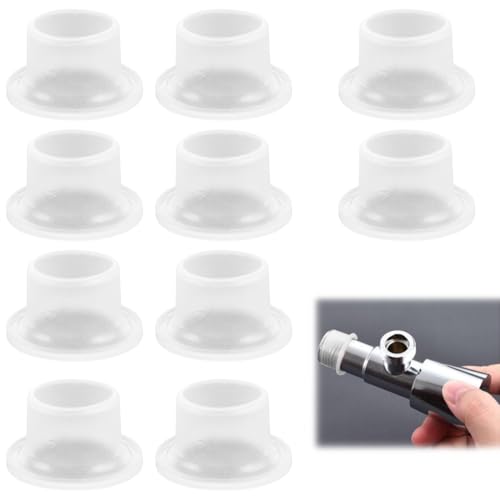 WUSJCOF 10 unidades juntas a prueba de fugas para grifos, anillo de sellado de silicona, junta de goma, tapón de silicona, resistente a la corrosión, fácil de instalar, material ecológico