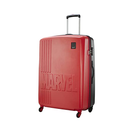 Skybags Marvel Check-in Trolley Bag, Large-80cms | Dual Colored Hard-Sided Trolley Bag for Travel (Red & Black) 2
