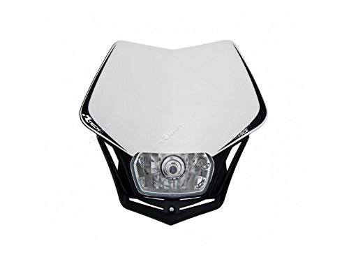 Panel Headlight Holder Universal V-Face White Black
