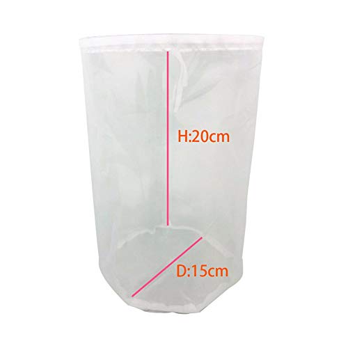 WanNing Nylon Net Fine Mesh Filter Bag Filter Bag Beer Brewing Wine Nut Juice Milk Filter Reusable 8 sizes