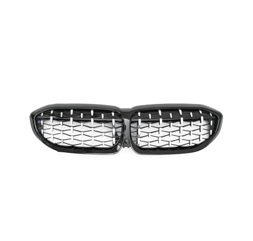 Grille calandre pour BMW G20 Série 3 style Diamond Meteor argenté 2019-2020