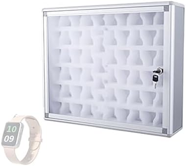 Cell Phone Lock Box with 20/40/60 Slots, Secure Jail for Phones & Watches, Aluminum Alloy Storage Safe for Office & School, Dimensions: 38x13.5x45cm/15x5x18in