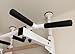 BenchK 521W Wallbars, Stall Bars, Swedish Ladder, Gymnastic Ladder with Fixed Steel 6-Grip Pull Up Bar, Floor to Ceiling or Wall Mounting for Suspension Training and Stretching, Home, Gym