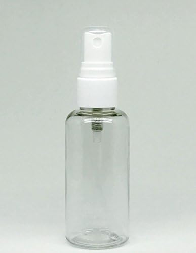 3-pack Very Fine Mist Small Spray Bottles with Atomizer Pumps (3 Pack) Empty Clear Hard Plastic Bottles - Refillable & Reusable 2oz (60ml) Made in Korea K-beauty