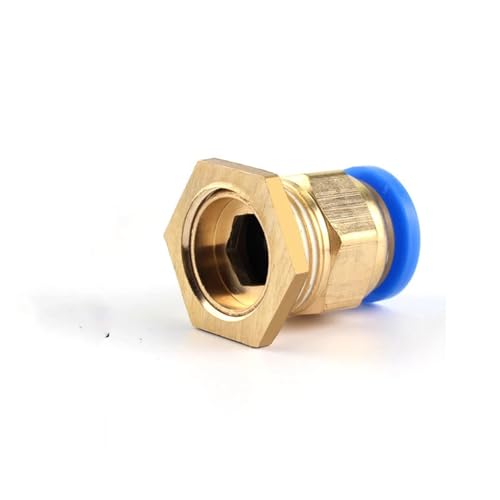 Tuercas de seguridad latón hexagonal 1/4 hembra 5 uds 4
