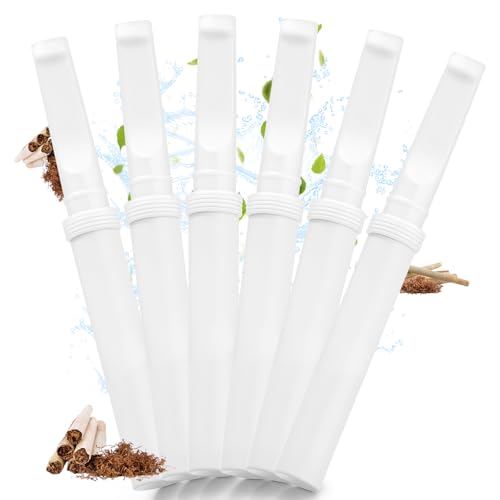 Weiß Atemstick 6er Pack Tabakaroma 70x8mm Nikotinfrei rauchfrei mit authentischem Zuggefühl. Beruhigend & überall dabei