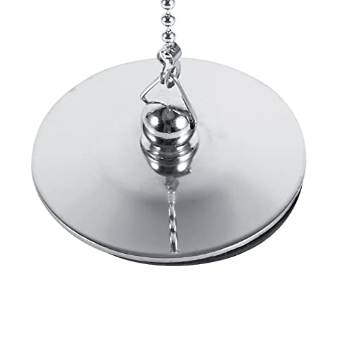 Tapón para bañera con cadena cromada universal miniatura 3