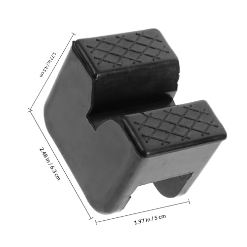 Coussinets de cric robustes Zerodeko en caoutchouc noir pour support durable - 2