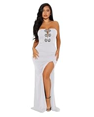 White With Rhinestone Bowknot