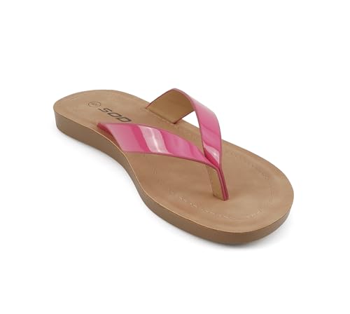 Image of Soda Shoes Women Flip Flops Basic Plain Slippers Thongs Sandals Strap Casual Beach Ella-S