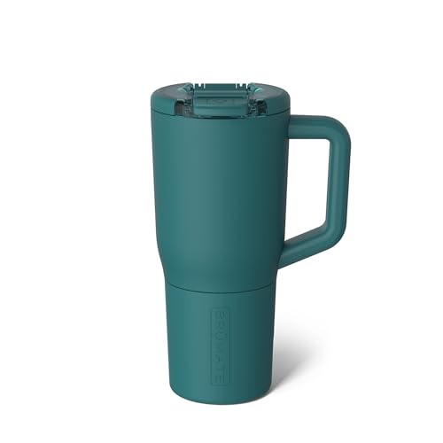 Image of BruMate Muv - 25oz 100% Leak Proof Insulated Coffee Mug with Handle & Lid - Stainless Steel Coffee Travel Mug - Double Walled Coffee Cup (Juniper)