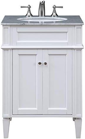 24" Single Bathroom Vanity Set in White