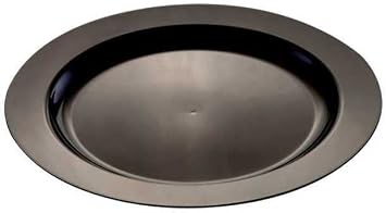 Plastik Siyah Tabak 23 cm - 10 Adet