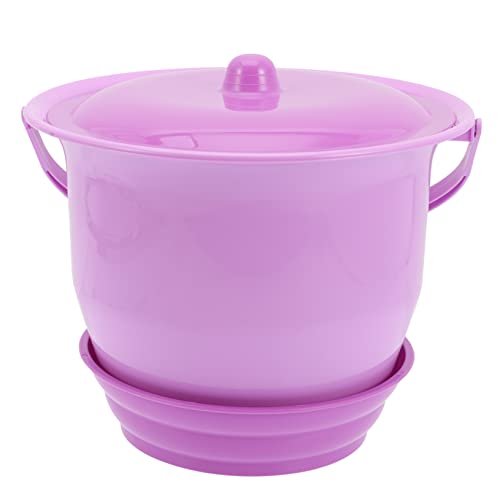 OHPHCALL Elderly Plastic Urinal Toilet Portable Boys and Girls Potty Training Seat Non-Slip Bottom Sturdy and Odor- Cover Random Color