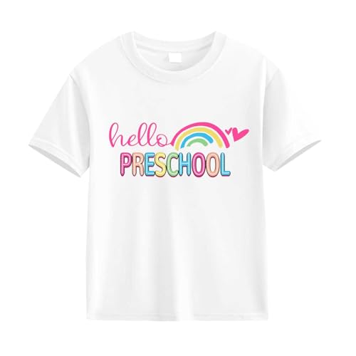 First Day of School Shirt for Kids Preschool Back to School T Shirt Lightweight Loose Crewneck School Sweatshirt2