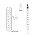 30 Pack 1 ml Syringe for Liquid without Needle,Syringe with Cap,Individually Wrapped,for Scientific Labs,Measurement,Dispensing,Oil or Glue Applicato