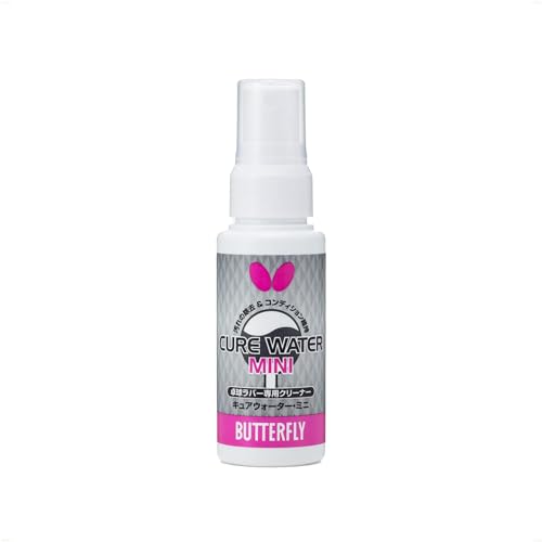 Butterfly Cure Water Mini - Made in Japan – Spray Pump, Non-Toxic, and Non-Flammable - Reliably Cleans Rubbers and Keeps Them in Playing Condition Without The Use of Organic Substances