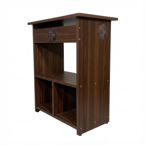 Image of Purple Furniture Engineered Wood Elite Home Office Computer Table,Study Desk,Writing Desk and Lap Desk for Students,Kids and Adults(Matte Finish, Do-It-Yourself, Small) (Classic Walnut)