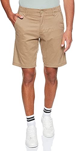 Lee Men's Extreme Motion Flat Front Short, Original Khaki, 36
