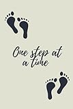 Step tracking journal - One step at a time - step tracker - walking journal - hiking diary - daily steps