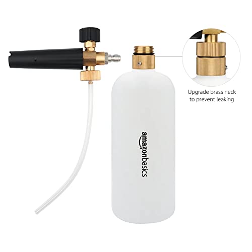 Amazon Basics Foam Cannon with 1/4-Inch Quick Connector for Pressure Washer, 33-Ounce (1 Liter) 2 Amazon Basics Foam Cannon with 1/4-Inch Quick Connector for Pressure Washer, 33-Ounce (1 Liter) - Image 2
