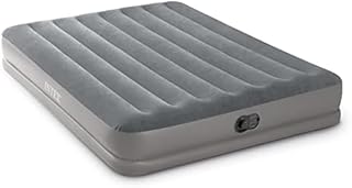 Intex Dura-Beam Standard Series Prestige Mid-Rise Airbed with Fastfill USB Powered Internal Air Pump, Queen