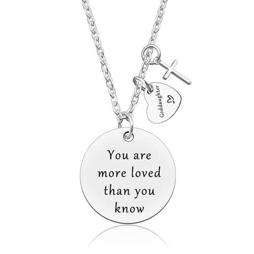 Goddaughter Gifts from Godmother Godfather Goddaughter Jewelry First Communion Gifts for Goddaughter Baptism Jewelry for Goddaughter Girls Birthday Gifts for Goddaughter Graduation Gift for Girls Her