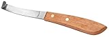 Weaver Leather Left-Handed Hoof Knife with Wooden Handle, Brown