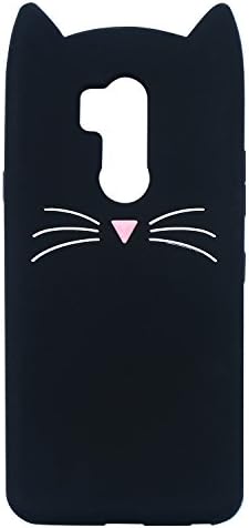 Joyleop Case for LG G7 ThinQ／G7,Cartoon Soft Silicone Cute 3D Fun Cool Cover,Kawaii Unique Kids Girls Lady Gift,Lovely Animal Character Rubber Skin Shockproof Protector Cases for LG G7 2018 Black Cat